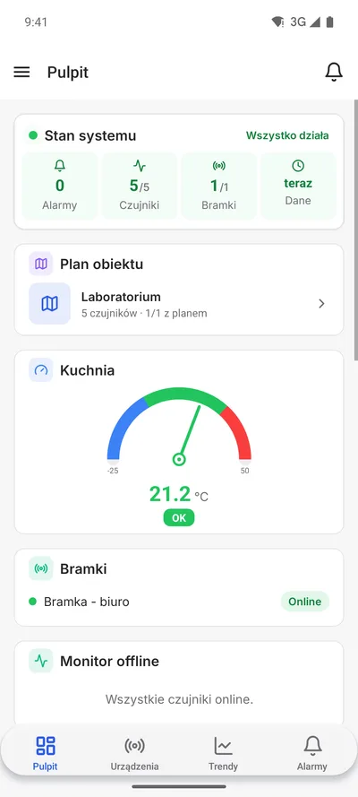 Pulpit aplikacji mobilnej Nextriv
